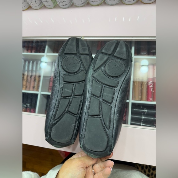 Michael Kors Fulton Moc Logo Flats - Black Leather - Size 11M - Picture 4 of 5